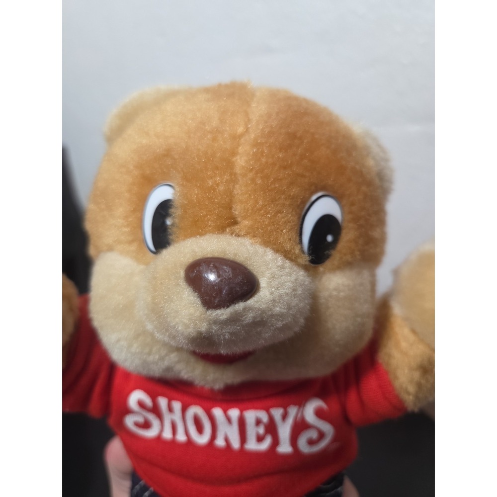 LN Original Vintage/80s SHONEY'S Restaurant 10" Teddy Bear Plush Collectible - Picture 3 of 4
